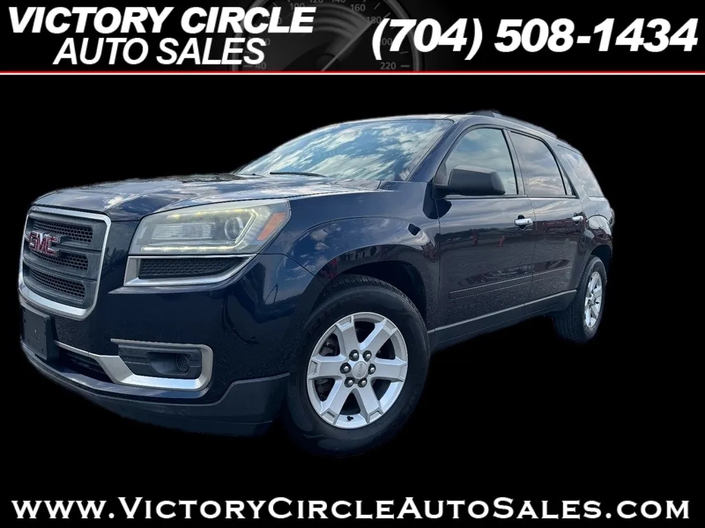 Blue 2015 GMC Acadia SLE-2 AWD for sale in Troutman, NC