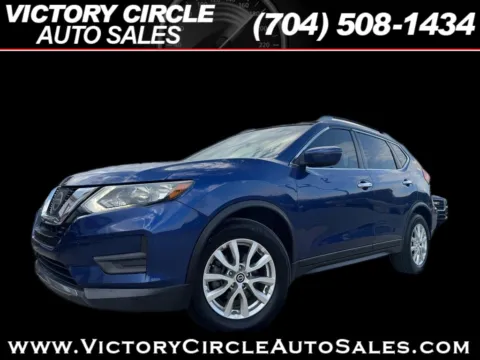 Blue 2017 Nissan Rogue SV 2WD for sale in Troutman, NC