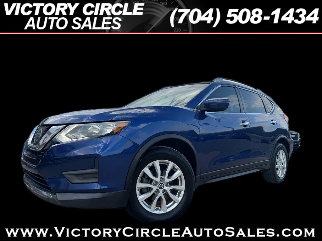 Blue 2017 Nissan Rogue SV 2WD for sale in Troutman, NC