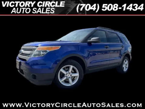 Blue 2015 Ford Explorer Base 4WD for sale in Troutman, NC