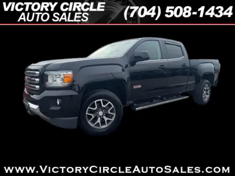 Black 2015 GMC Canyon SLE Crew Cab 4WD Long Box for sale in Troutman, NC