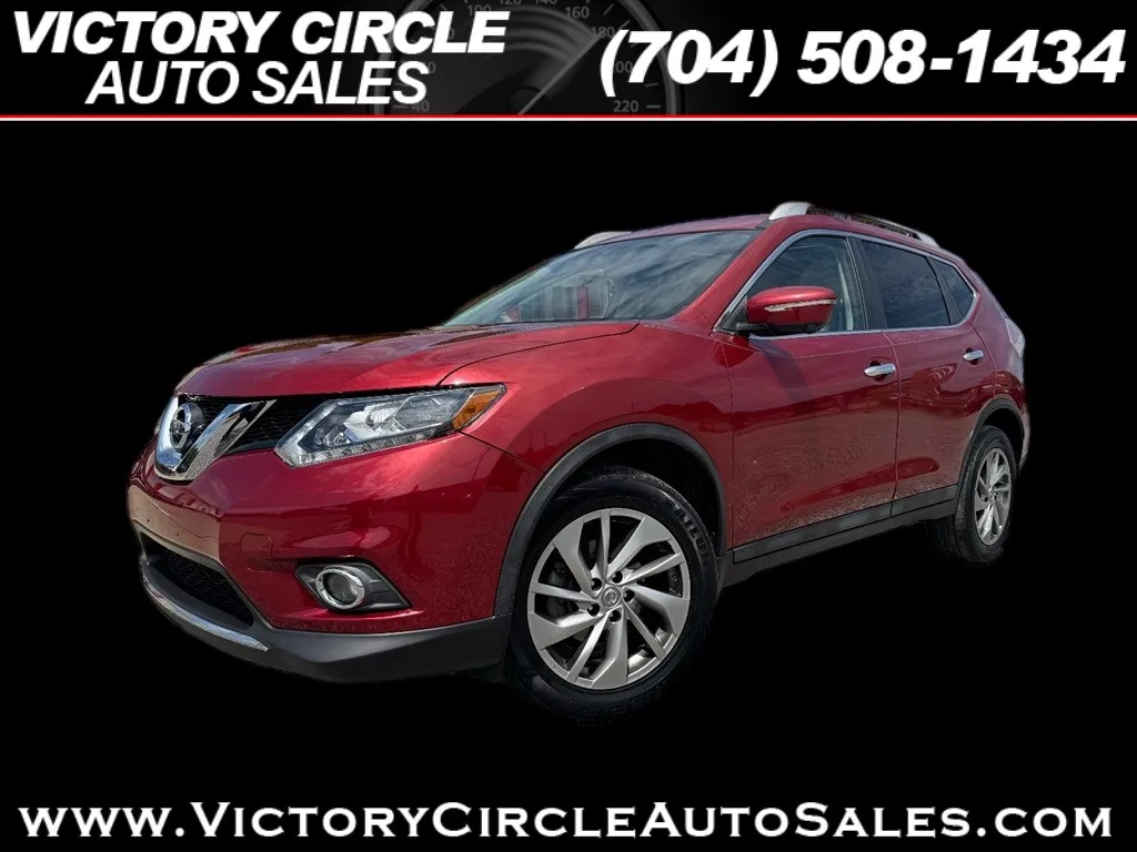 Red 2015 Nissan Rogue SL AWD for sale in Troutman, NC