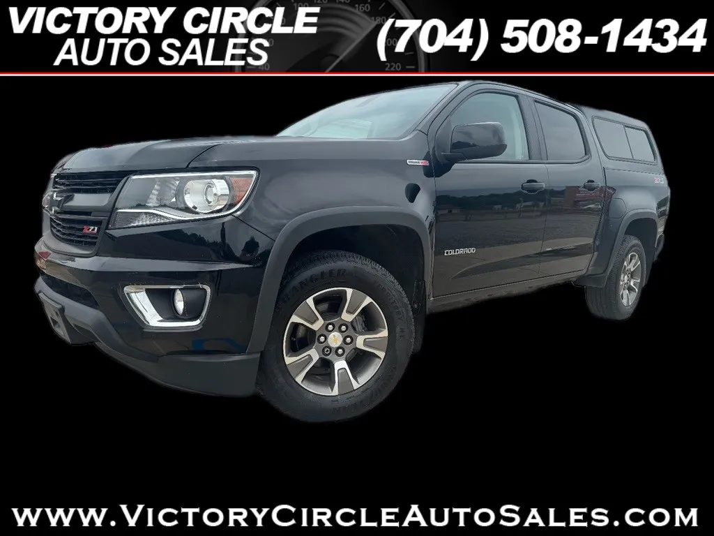 Black 2016 Chevrolet Colorado Z71 Crew Cab 4WD Long Box for sale in Troutman, NC