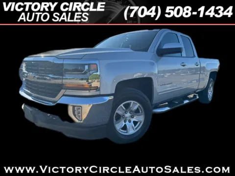 Silver 2017 Chevrolet Silverado 1500 LT Double Cab 4WD for sale in Troutman, NC