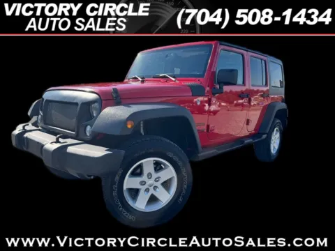 Red 2018 Jeep Wrangler JK Unlimited Sport 4WD for sale in Troutman, NC