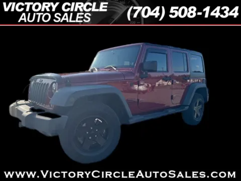 Red 2013 Jeep Wrangler Unlimited Sport 4WD for sale in Troutman, NC