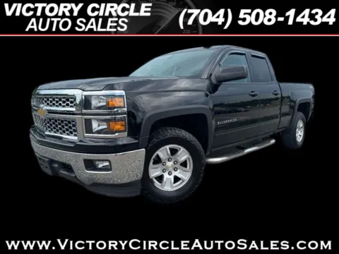 Black 2015 Chevrolet Silverado 1500 LT Double Cab 4WD for sale in Troutman, NC