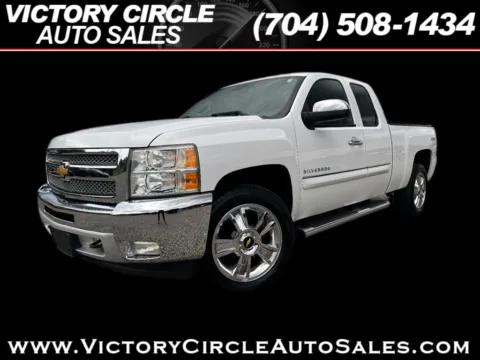 White 2013 Chevrolet Silverado 1500 LT Ext. Cab Long Box 4WD for sale in Troutman, NC