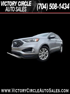 Silver 2022 Ford Edge Titanium AWD for sale in Troutman, NC