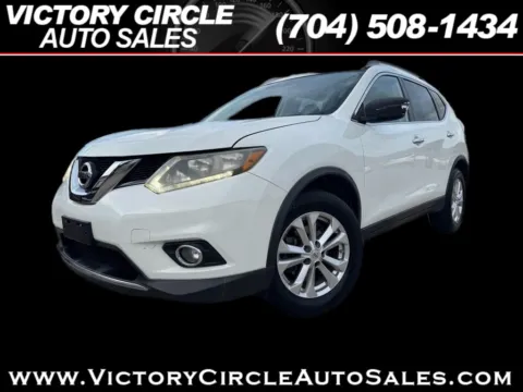 White 2016 Nissan Rogue SV 2WD for sale in Troutman, NC