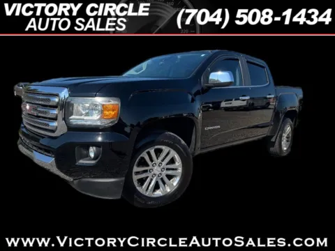 Black 2015 GMC Canyon SLT Crew Cab 4WD Short Box for sale in Troutman, NC