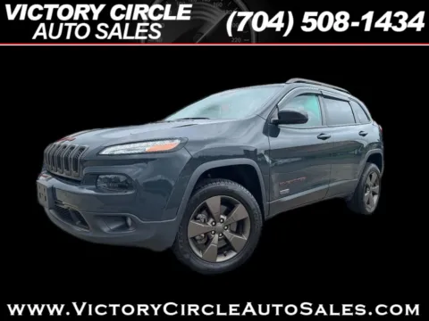 Blue 2017 Jeep Cherokee Latitude 4WD for sale in Troutman, NC