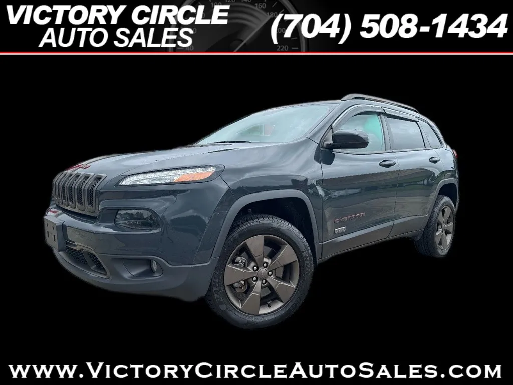 Blue 2017 Jeep Cherokee Latitude 4WD for sale in Troutman, NC