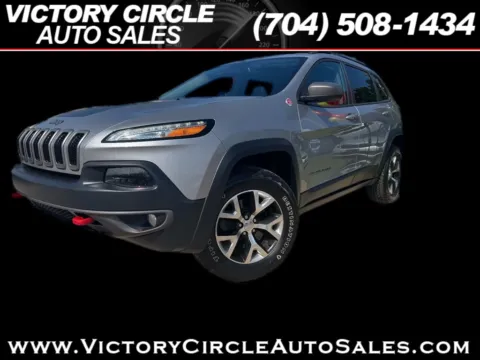 Silver 2016 Jeep Cherokee Trailhawk 4WD for sale in Troutman, NC