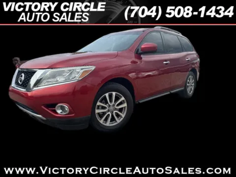 Red 2016 Nissan Pathfinder SV 2WD for sale in Troutman, NC