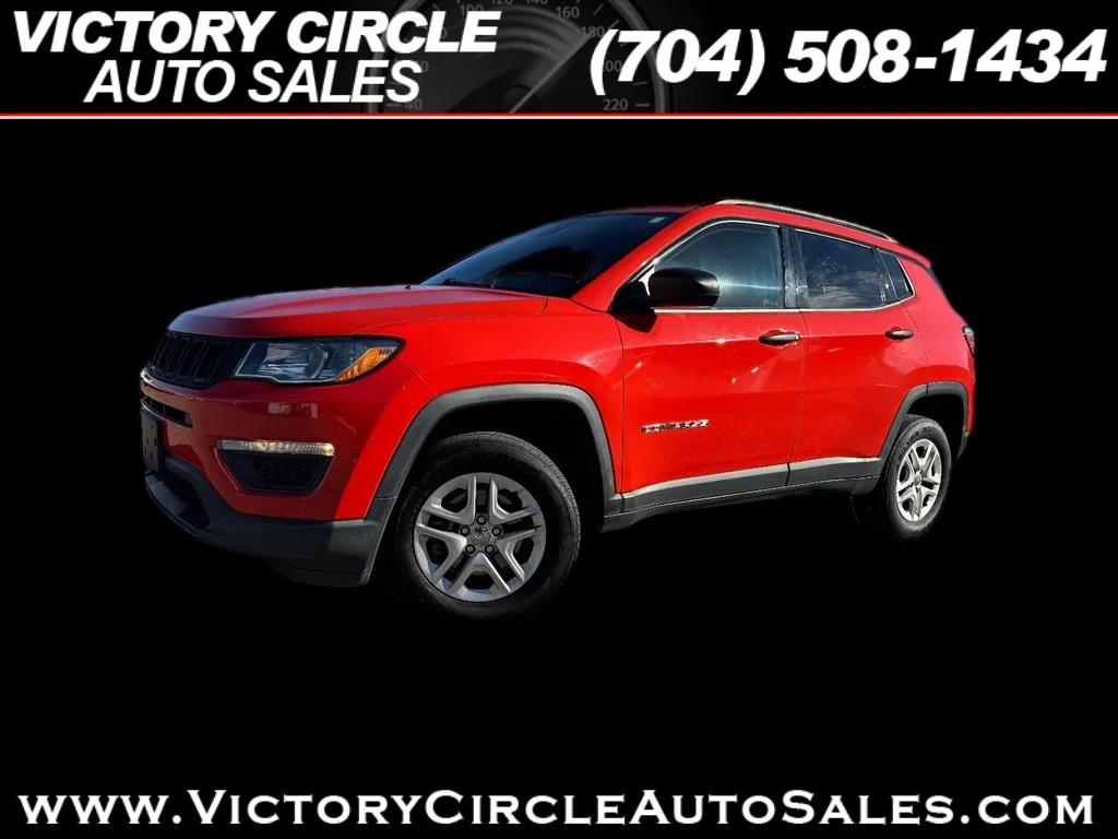 Orange 2017 Jeep Compass Sport 4WD for sale in Troutman, NC