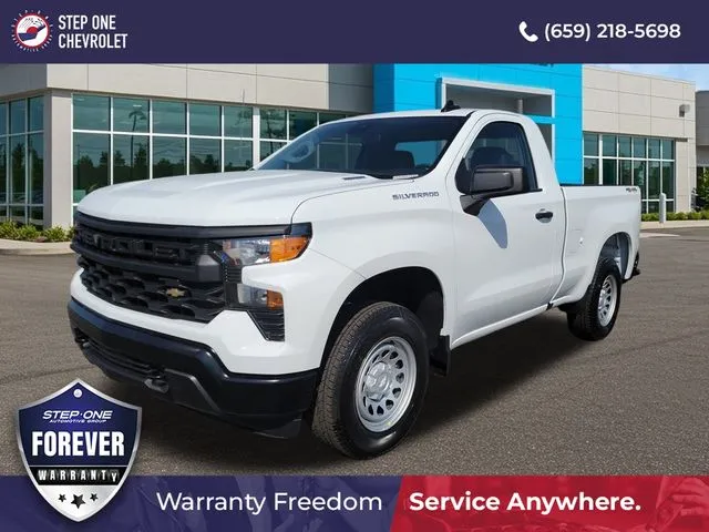 White 2025 Chevrolet Silverado 1500 WT for sale in Bessemer, AL