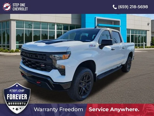 White 2026 Chevrolet Silverado 1500 Custom Trail Boss for sale in Bessemer, AL