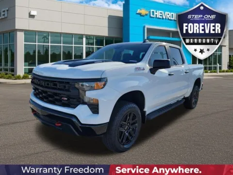 White 2026 Chevrolet Silverado 1500 Custom Trail Boss for sale in Bessemer, AL
