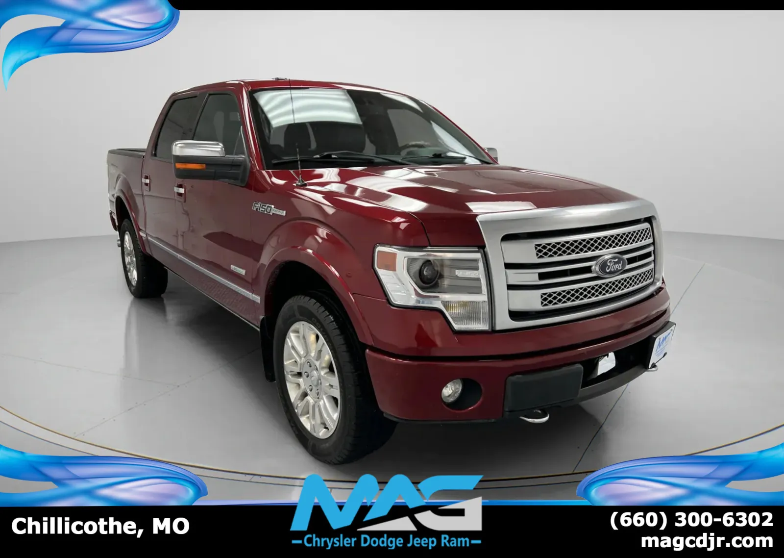 Red 2013 Ford F-150 Platinum for sale in Chillicothe, MO