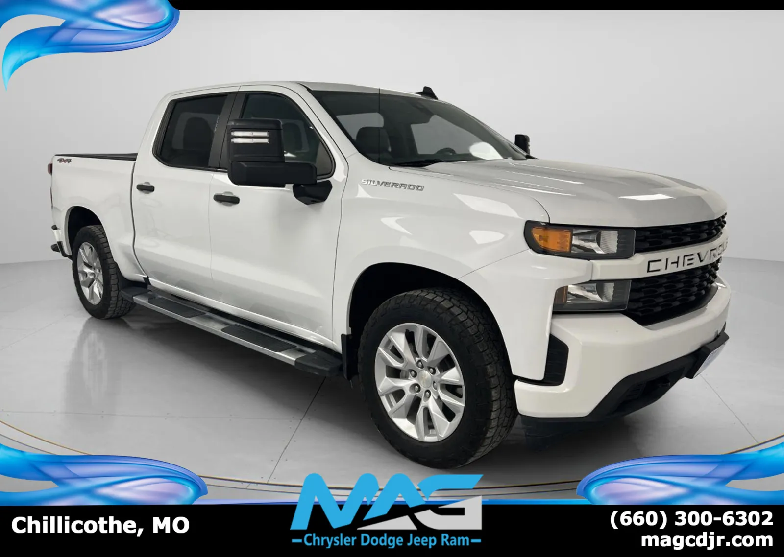 White 2021 Chevrolet Silverado 1500 Custom for sale in Chillicothe, MO