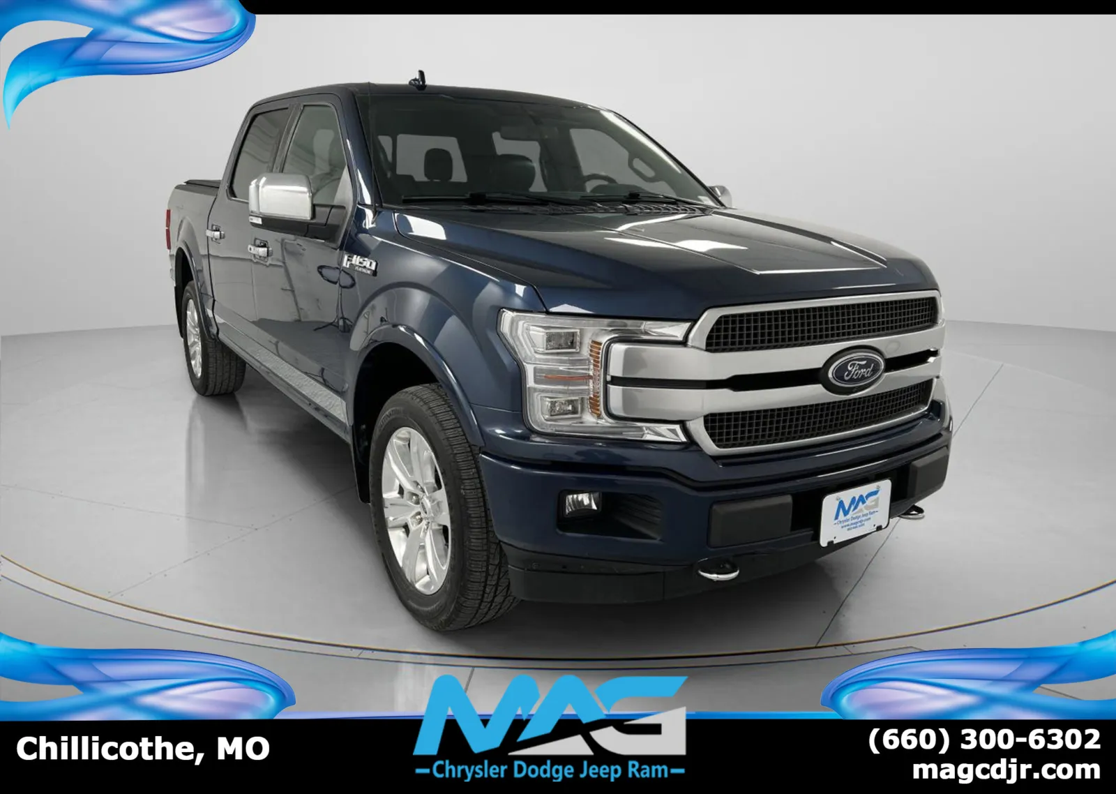Blue 2020 Ford F-150 Platinum for sale in Chillicothe, MO