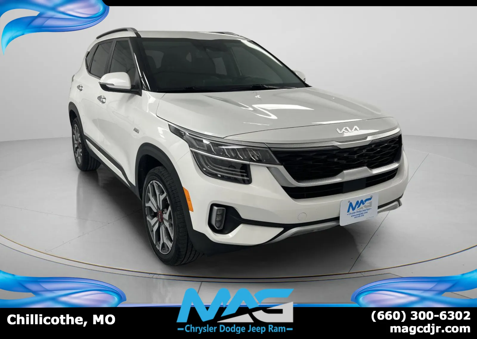 White 2023 Kia Seltos SX for sale in Chillicothe, MO