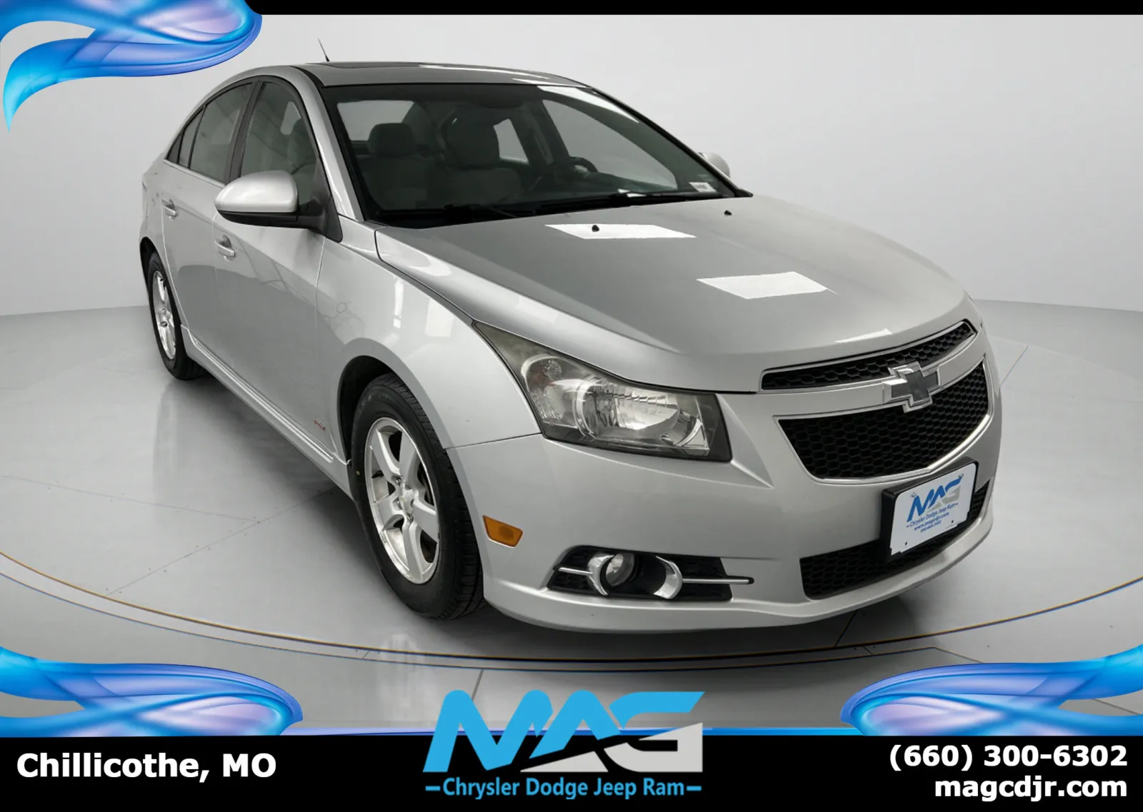 Silver 2014 Chevrolet Cruze 1LT for sale in Chillicothe, MO