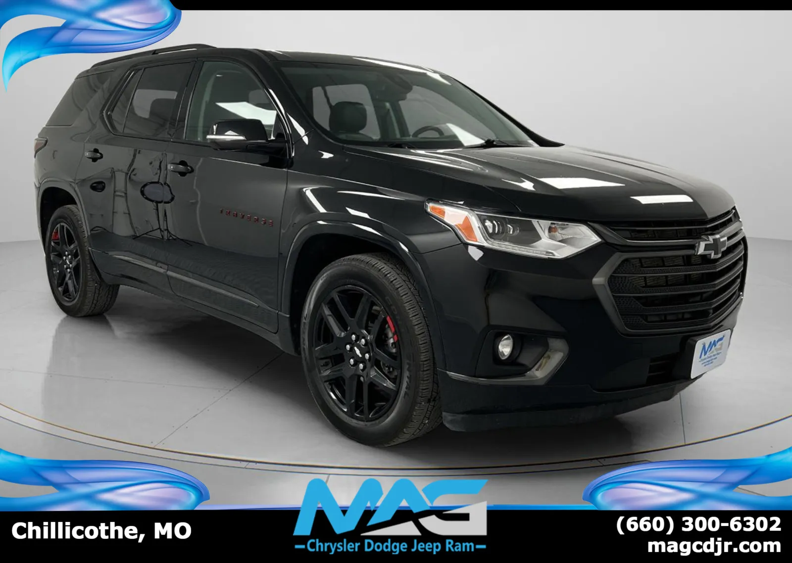 Black 2021 Chevrolet Traverse Premier for sale in Chillicothe, MO