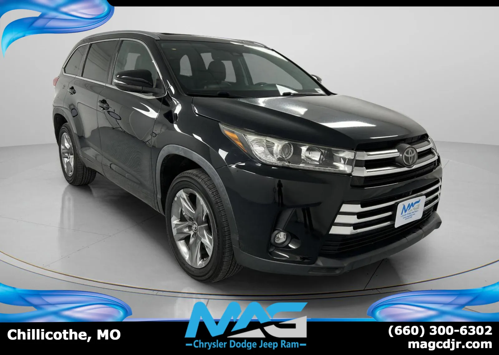 Black 2019 Toyota Highlander Limited Platinum for sale in Chillicothe, MO