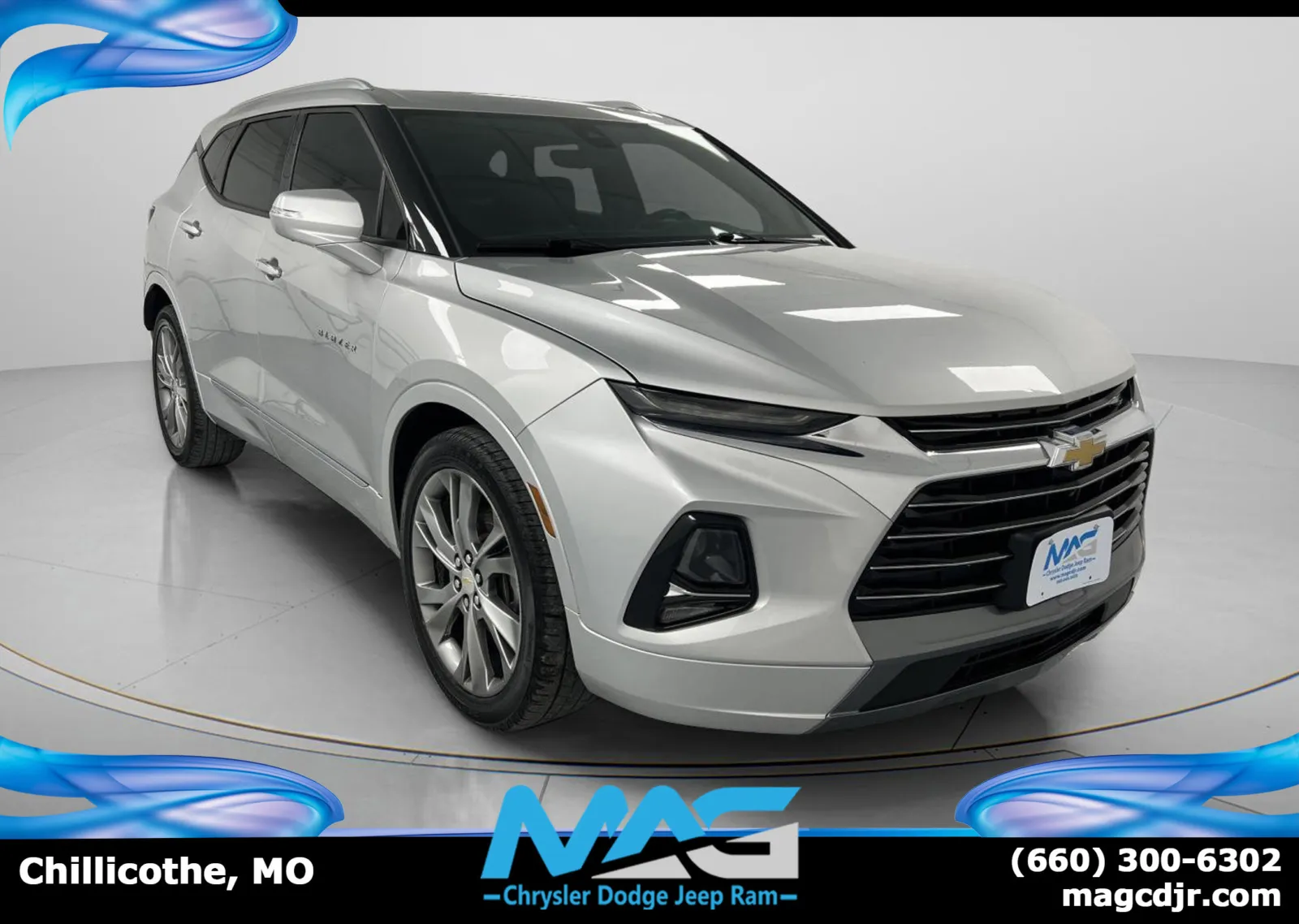 Silver 2019 Chevrolet Blazer Premier for sale in Chillicothe, MO