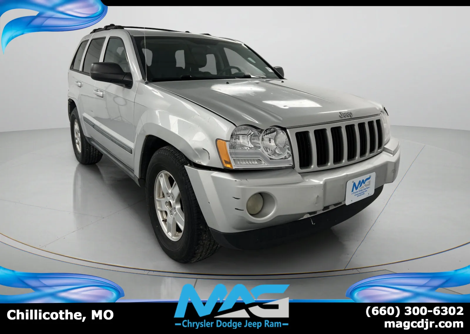 Silver 2007 Jeep Grand Cherokee Laredo for sale in Chillicothe, MO