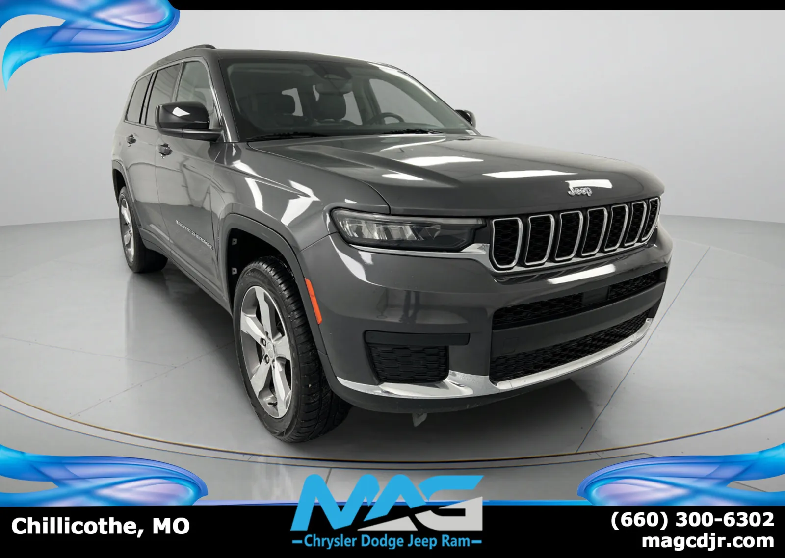 Gray 2022 Jeep Grand Cherokee L Limited for sale in Chillicothe, MO