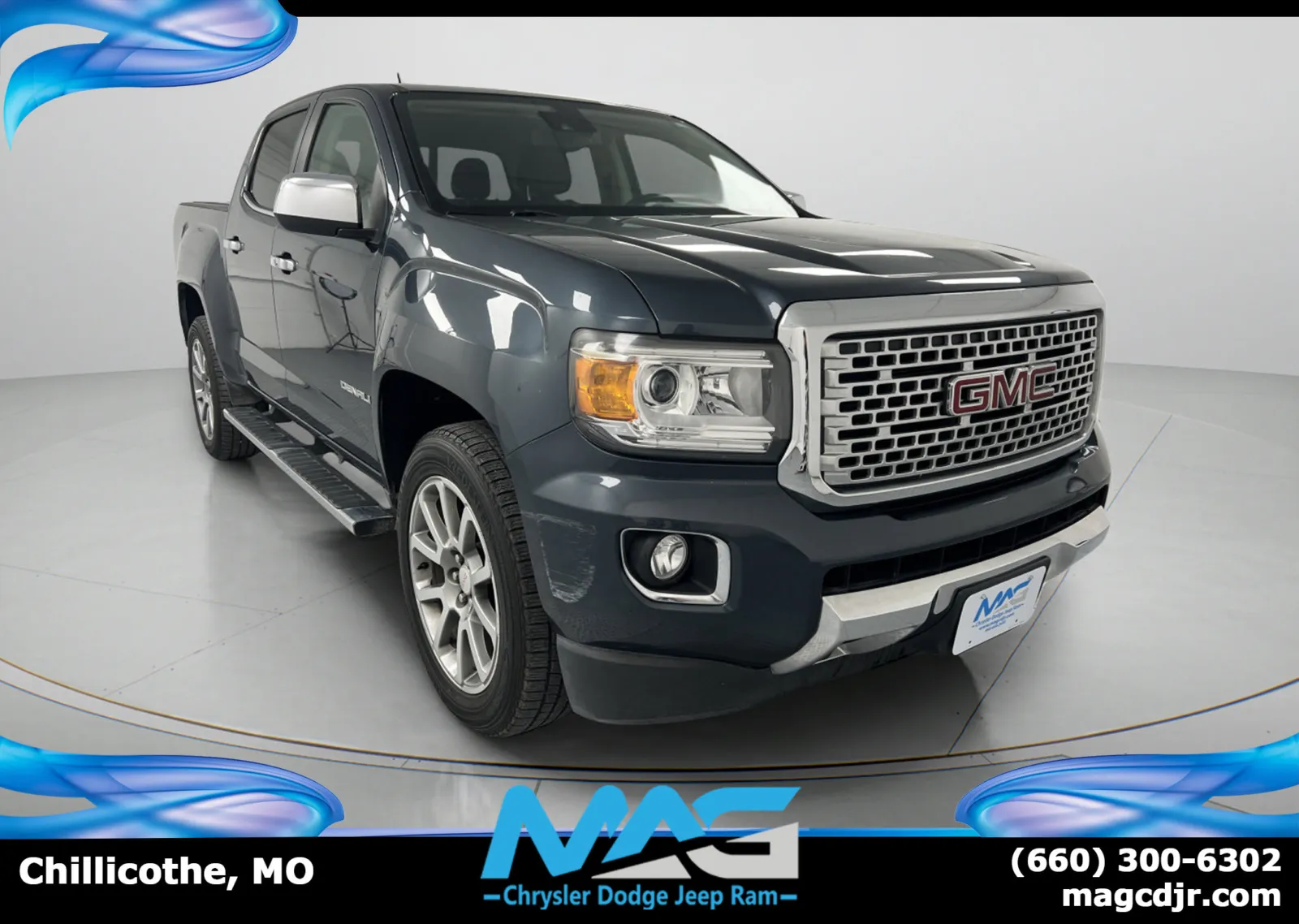 Blue 2019 GMC Canyon 4WD Denali for sale in Chillicothe, MO