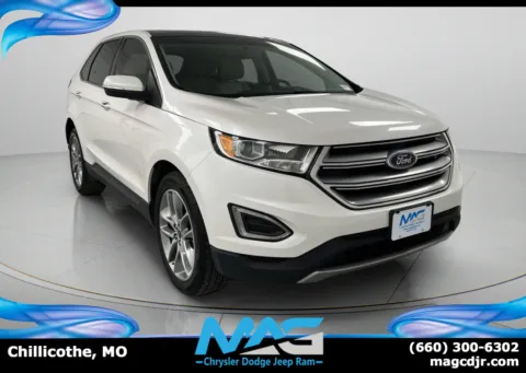 White 2017 Ford Edge Titanium for sale in Chillicothe, MO