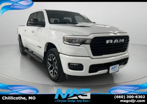 White 2025 Ram 1500 Laramie for sale in Chillicothe, MO