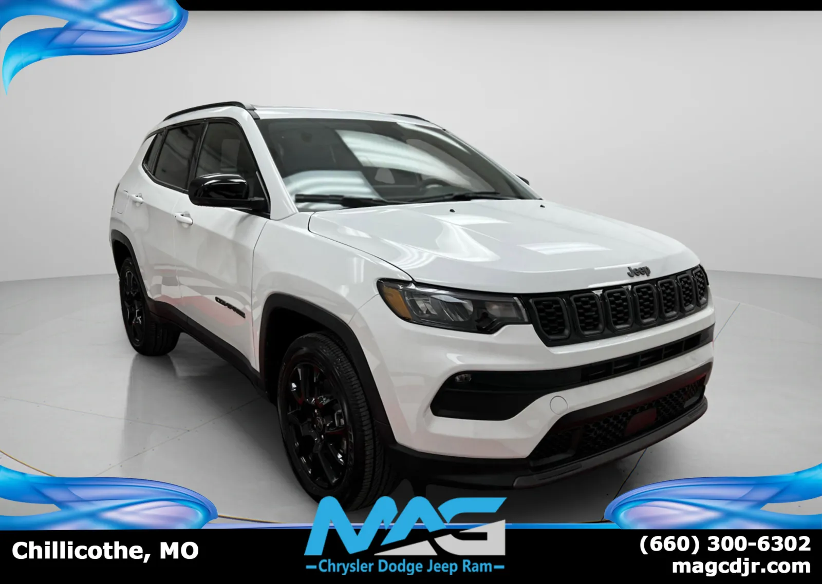White 2026 Jeep Compass Latitude for sale in Chillicothe, MO