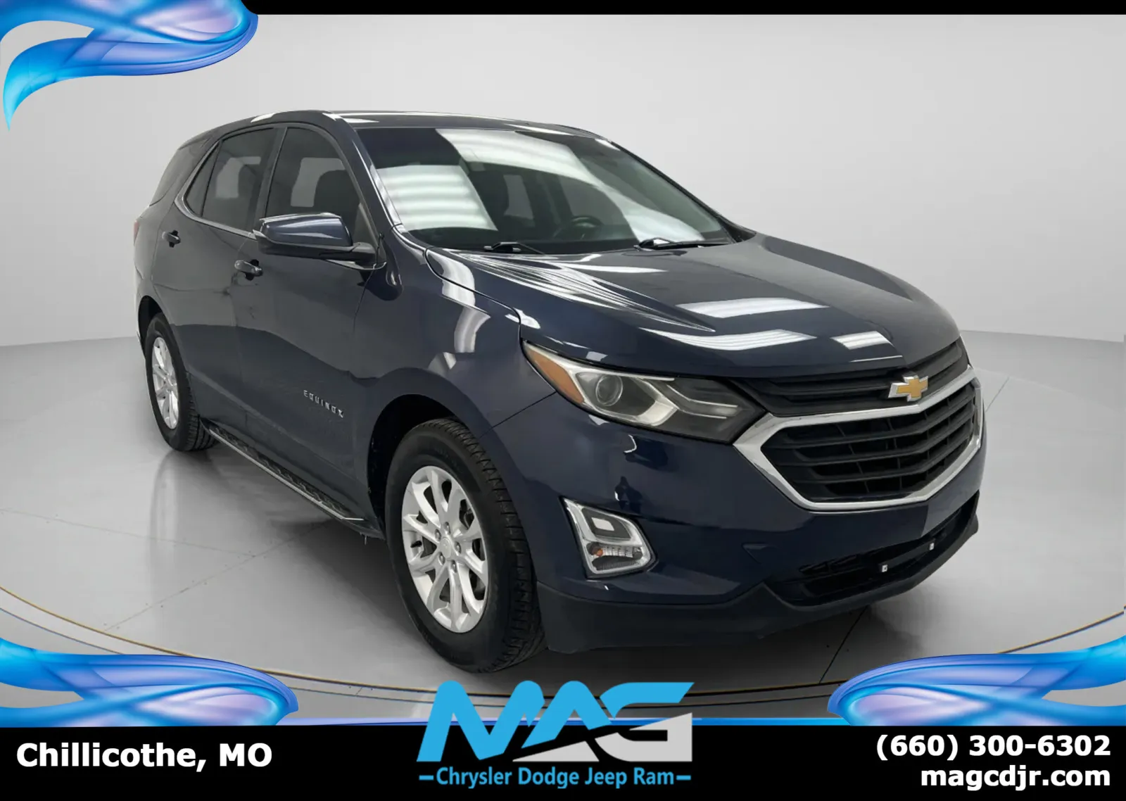 Blue 2018 Chevrolet Equinox LT for sale in Chillicothe, MO