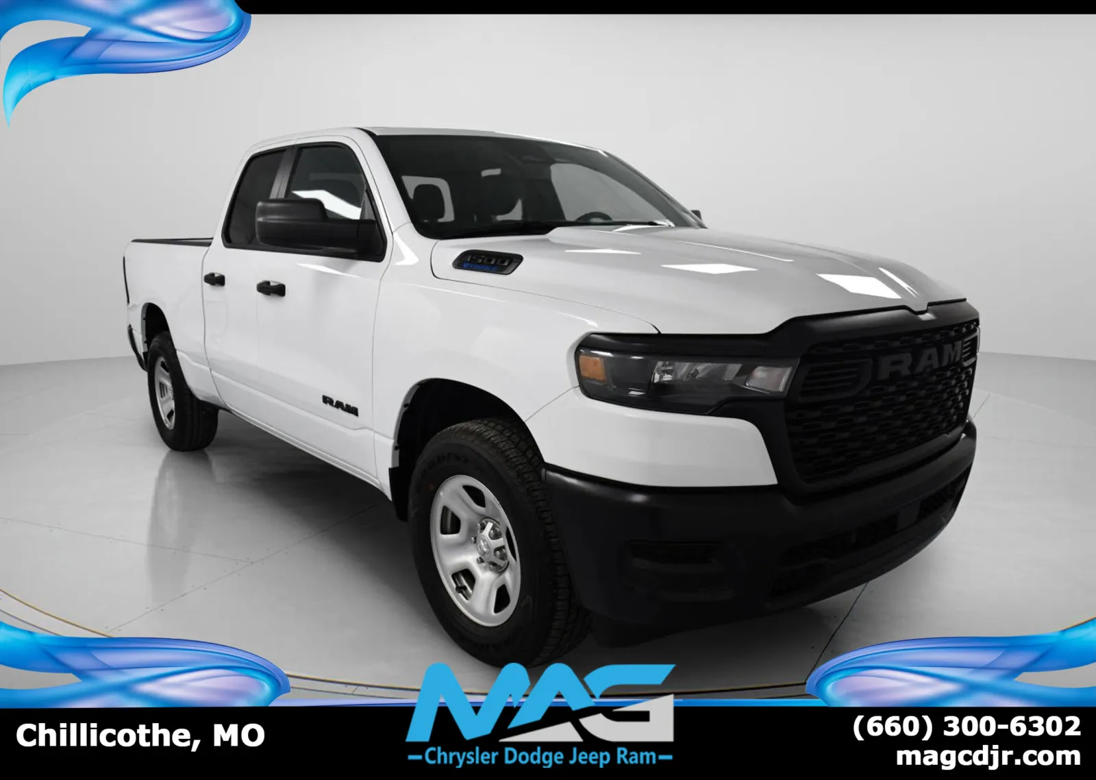 White 2025 Ram 1500 Tradesman for sale in Chillicothe, MO