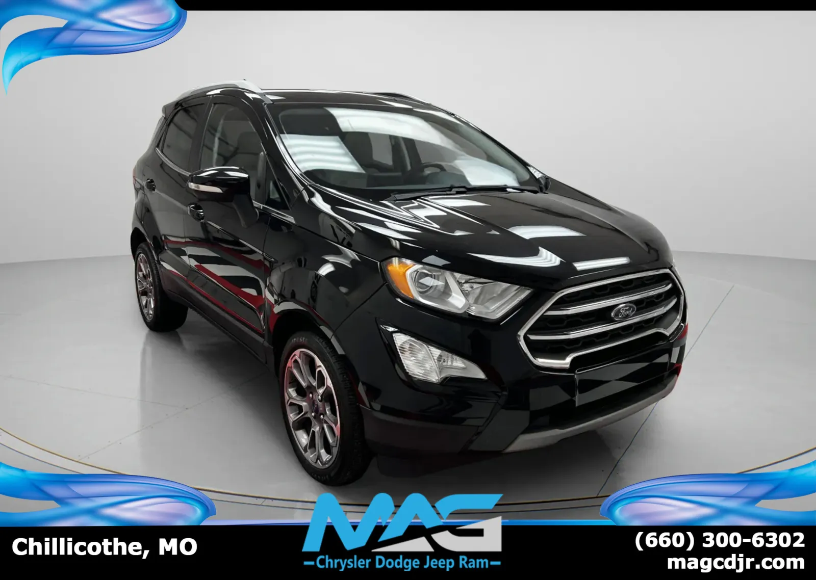 Black 2021 Ford EcoSport Titanium for sale in Chillicothe, MO