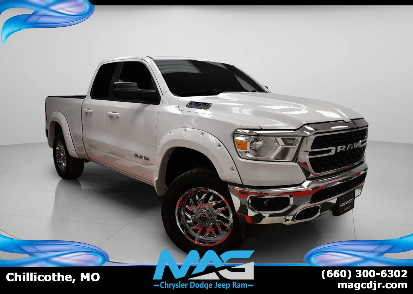 White 2022 Ram 1500 Big Horn for sale in Chillicothe, MO