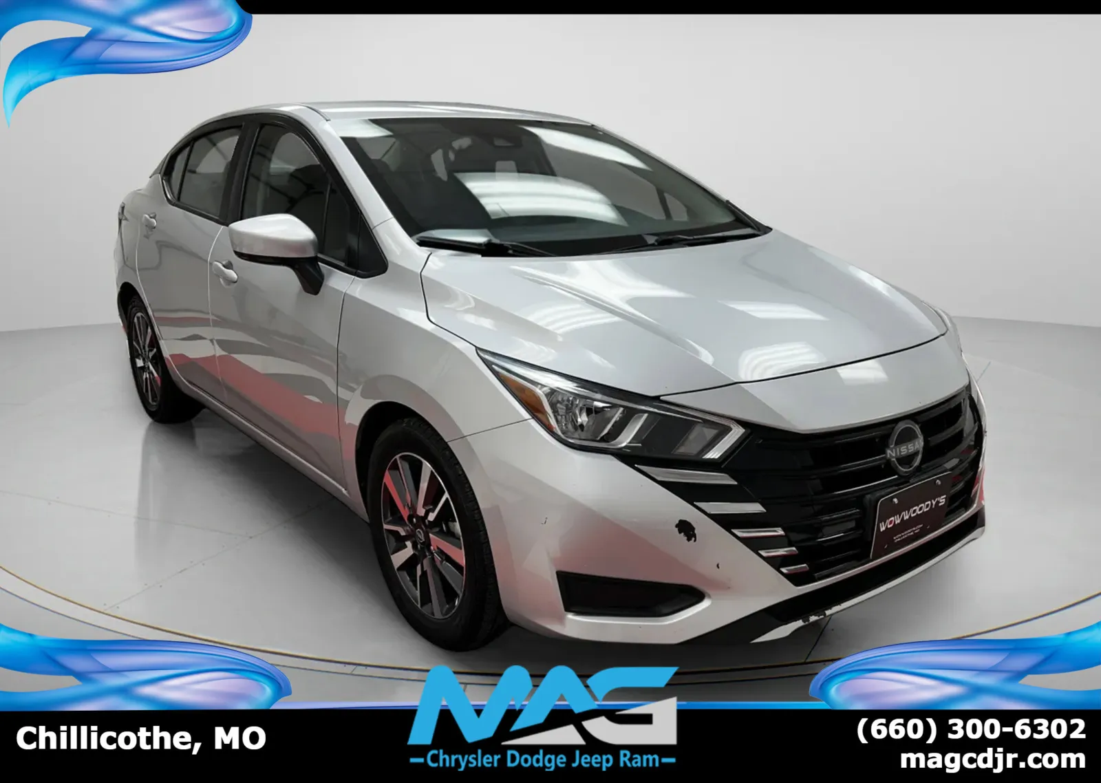 Silver 2023 Nissan Versa SV for sale in Chillicothe, MO