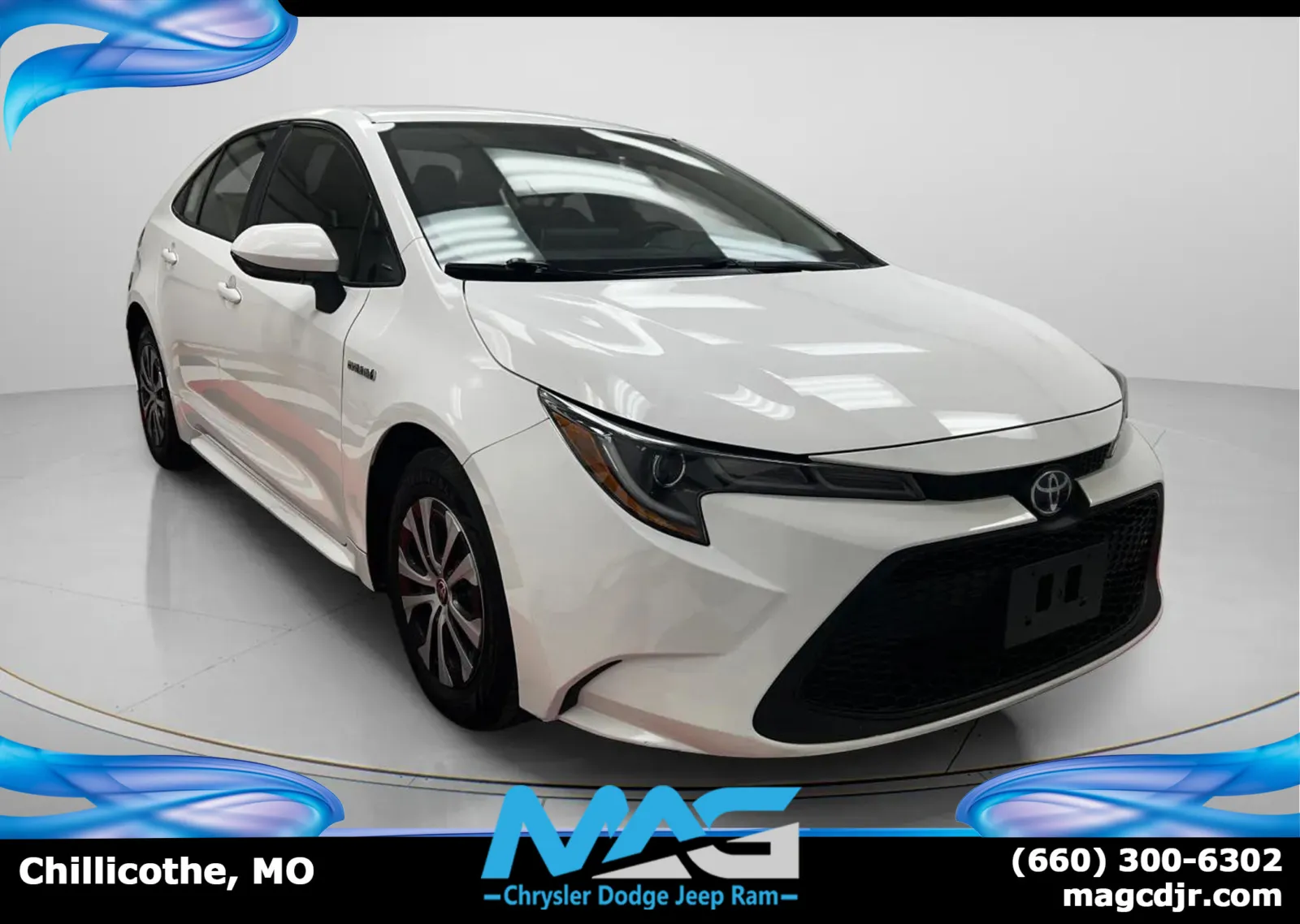 White 2021 Toyota Corolla Hybrid LE for sale in Chillicothe, MO