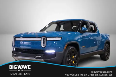 Blue 2023 Rivian R1T Adventure Pickup 4D 4 1/2 ft for sale in Sussex, WI