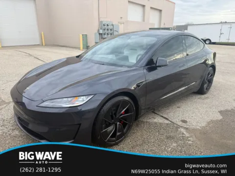 Black 2024 TESLA MODEL 3 PERFORMANCE AWD SEDAN ELECTRIC for sale in Sussex, WI