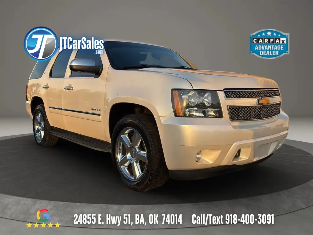 White 2012 Chevrolet Tahoe LTZ Sport Utility 4D for sale in Broken Arrow, OK