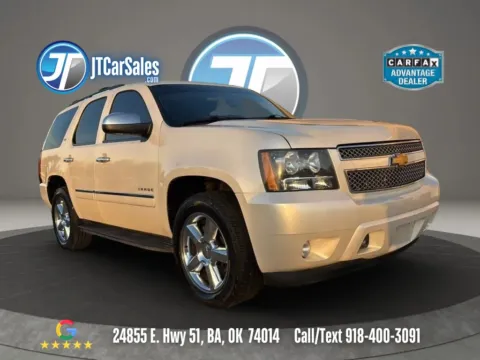 White 2012 Chevrolet Tahoe LTZ Sport Utility 4D for sale in Broken Arrow, OK