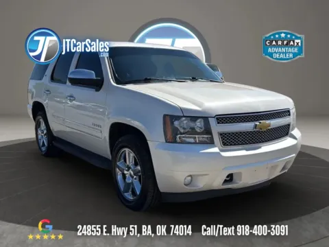 White 2012 Chevrolet Tahoe LTZ Sport Utility 4D for sale in Broken Arrow, OK