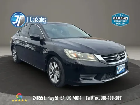 Black 2013 Honda Accord LX Sedan 4D for sale in Broken Arrow, OK