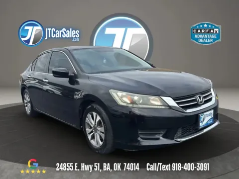 Black 2013 Honda Accord LX Sedan 4D for sale in Broken Arrow, OK